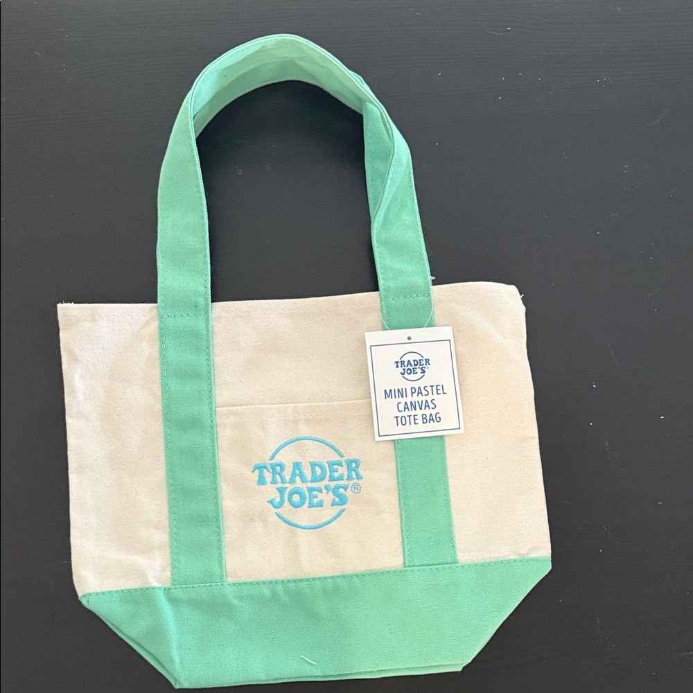 Trader Joe's Mini Pastel Tote Bag